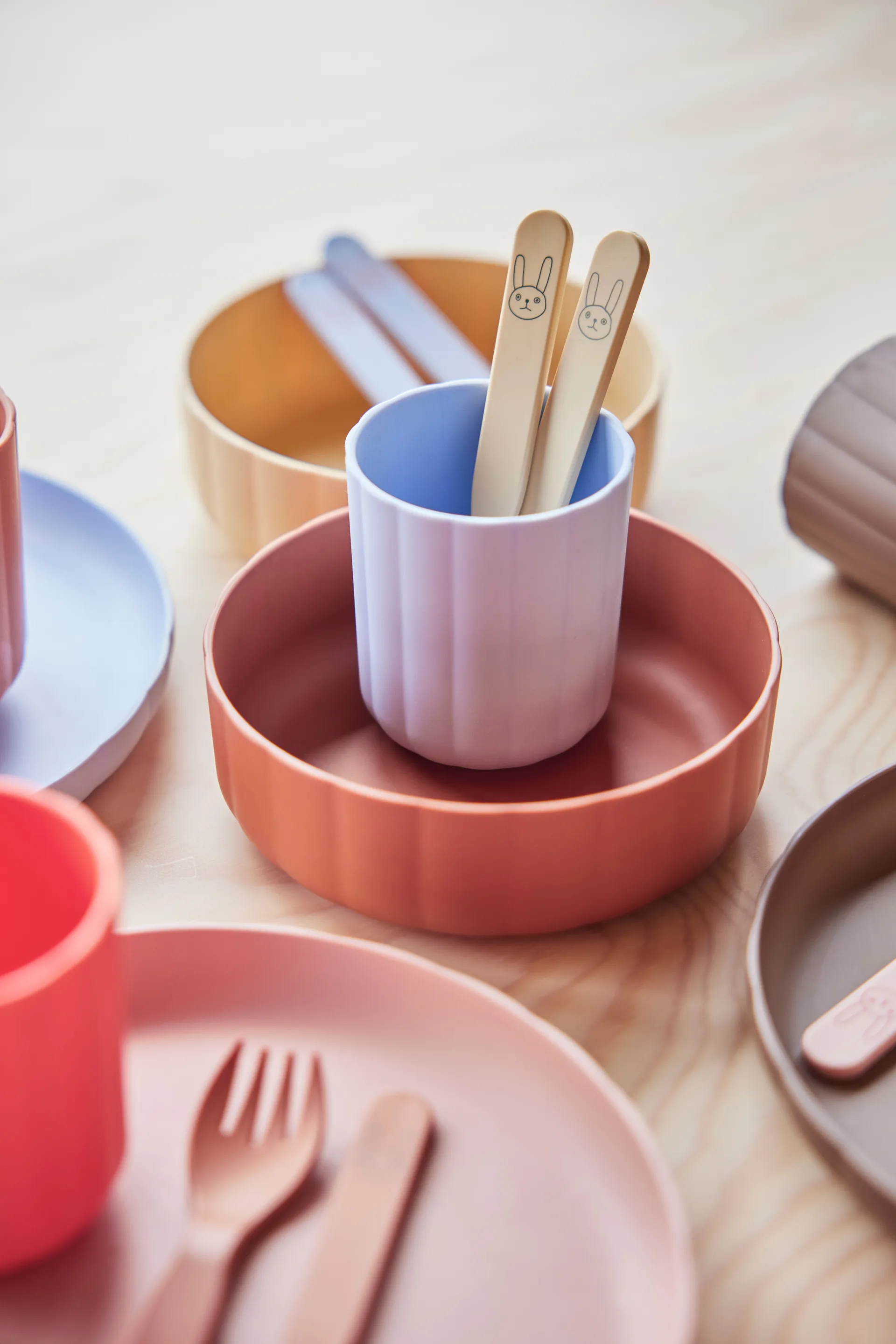 Copo Pullo 2 un., Caramel-ice blue OYOY