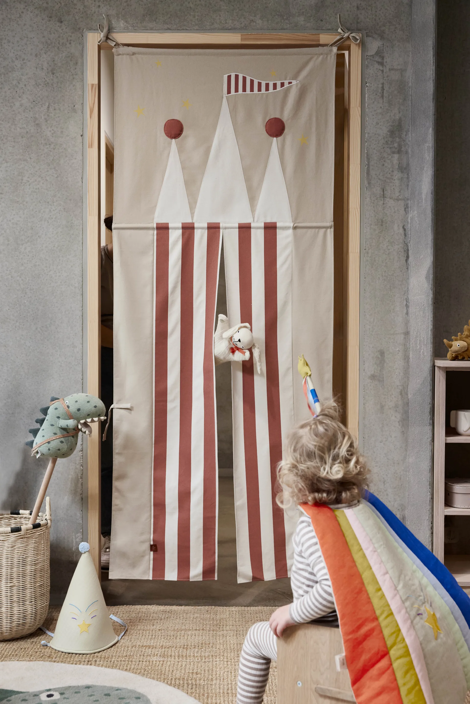 Cortina para porta Slott 78x190 cm, Clay-red OYOY