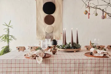 Decoração de parede Maru 60x103 cm - Brown-Off white - OYOY