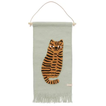 Decoração de parede, Tigre 32x70 cm - verde - OYOY