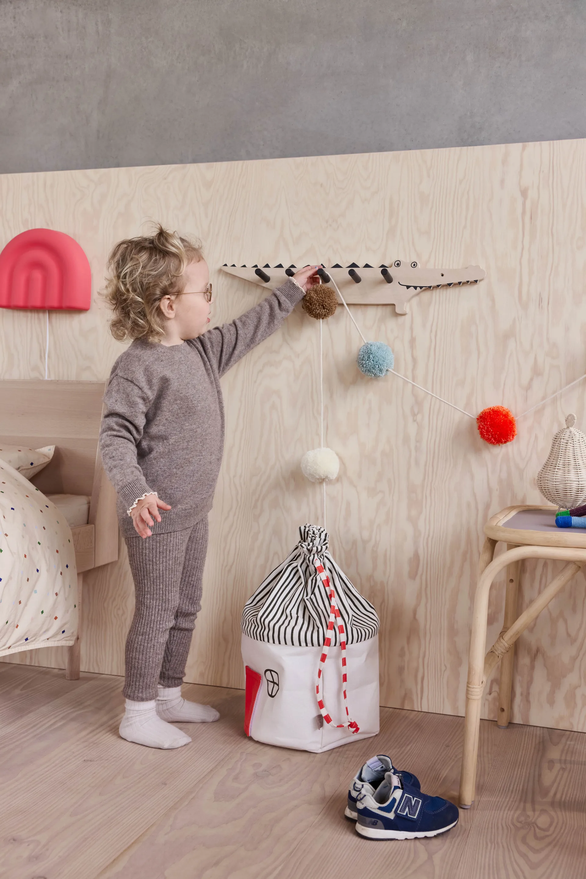 Guirlanda Pom Pom 300 cm, Multicolor OYOY