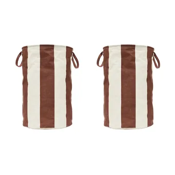 Kara cesto de arrumação grande Ø38x54 cm - Noz-moscada - OYOY