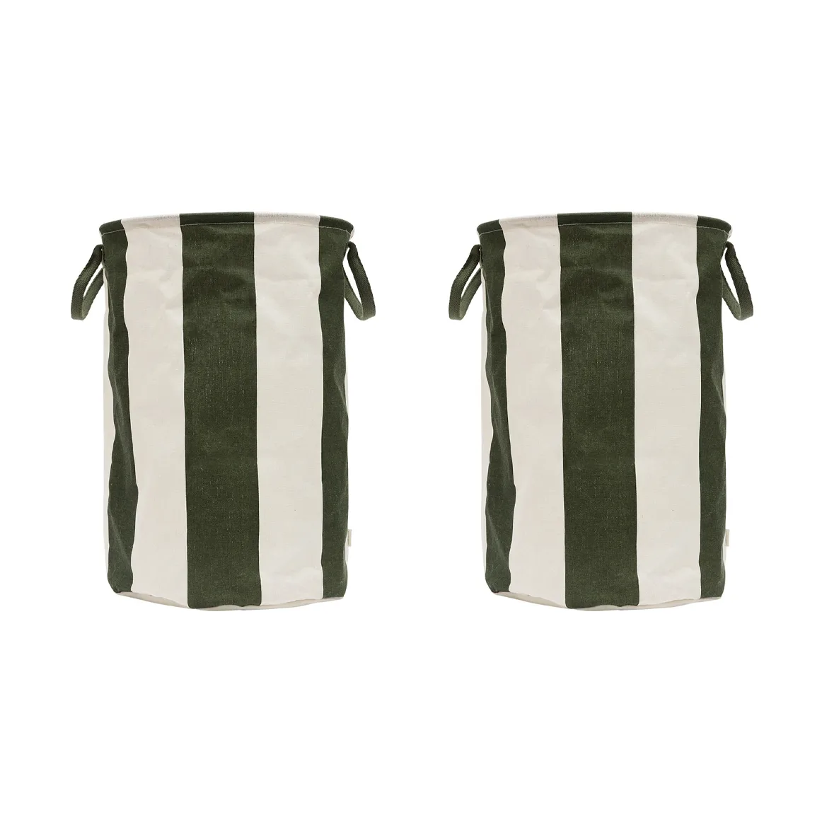 Kara cesto de arrumação grande Ø38x54 cm, Verde escuro OYOY