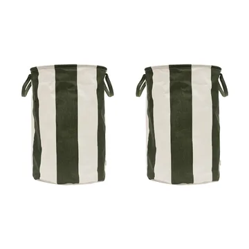 Kara cesto de arrumação grande Ø38x54 cm - Verde escuro - OYOY