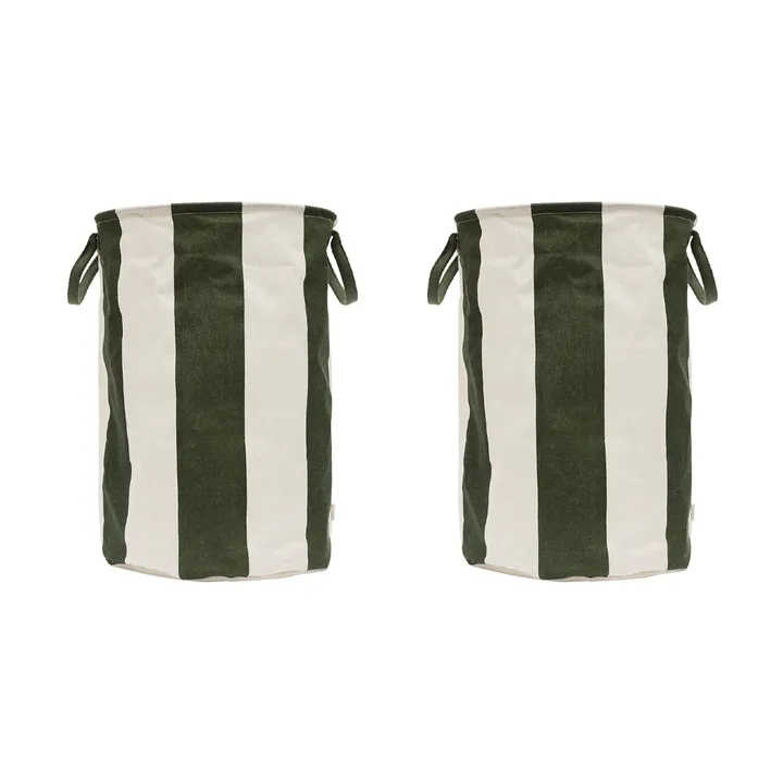 Kara cesto de arrumação grande Ø38x54 cm - Verde escuro - OYOY