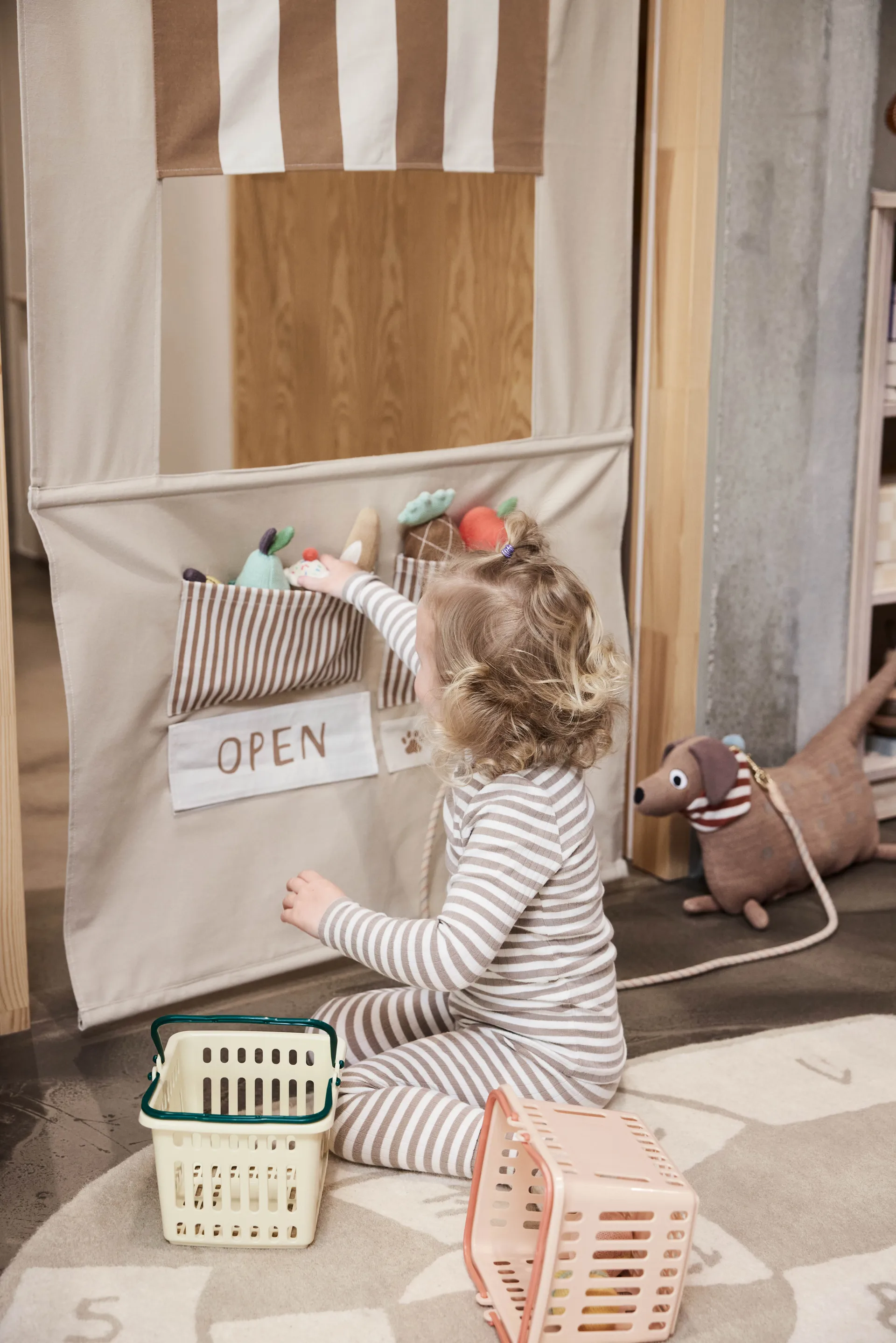 Loja Mini Yummi 78x190 cm, Multicolor OYOY