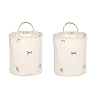 Moira cesta de arrumação pequena Ø18x22 cm 2 peças - Multicolor - OYOY