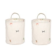 Moira cesta de arrumação pequena 22xØ18 cm 2 peças - Multicolor - OYOY