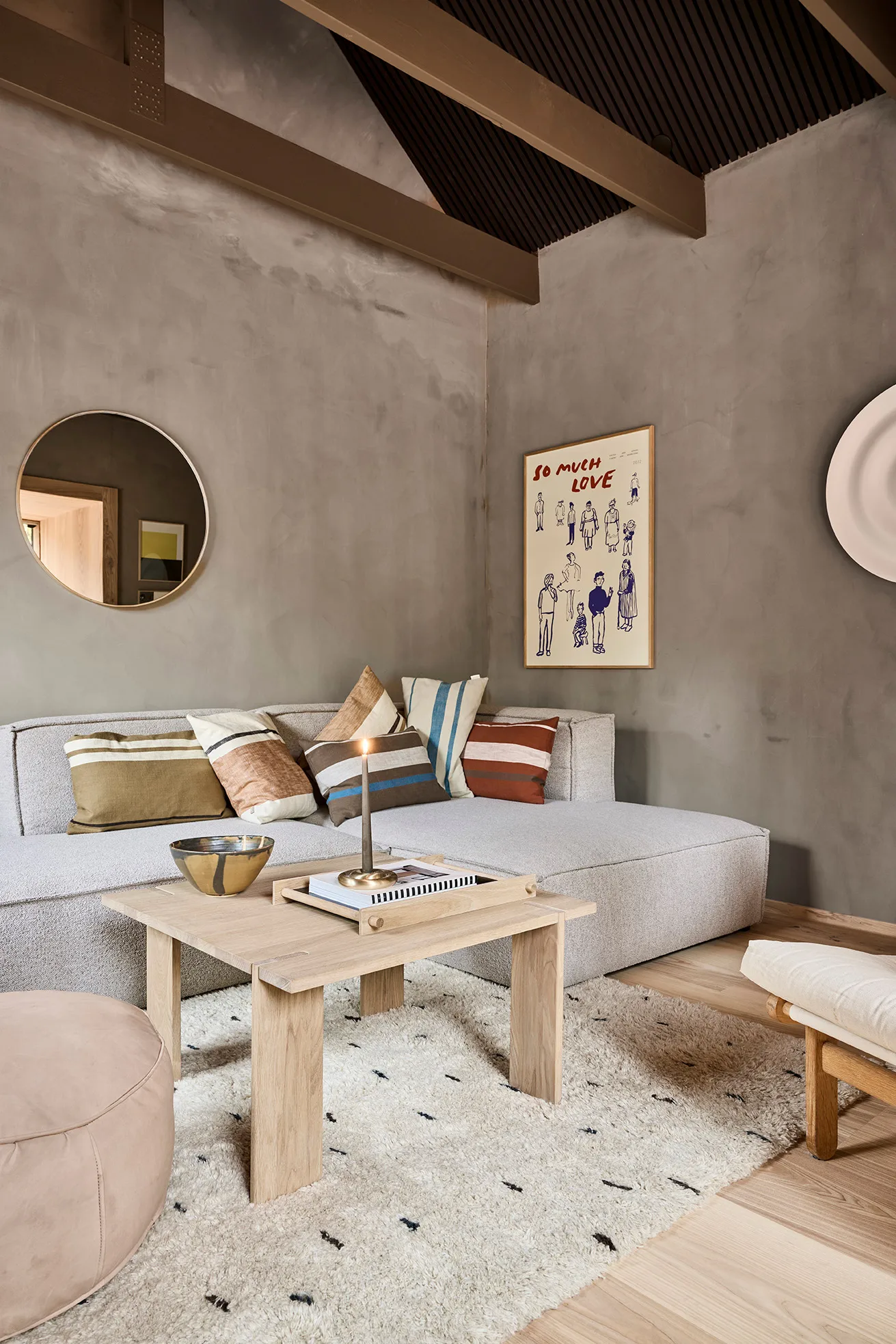 Pieni tabuleiro grande 34x46 cm, Preto OYOY