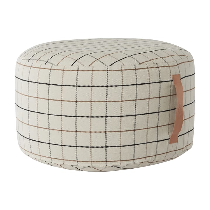 Pufe Grid Ø65 cm - off white - OYOY