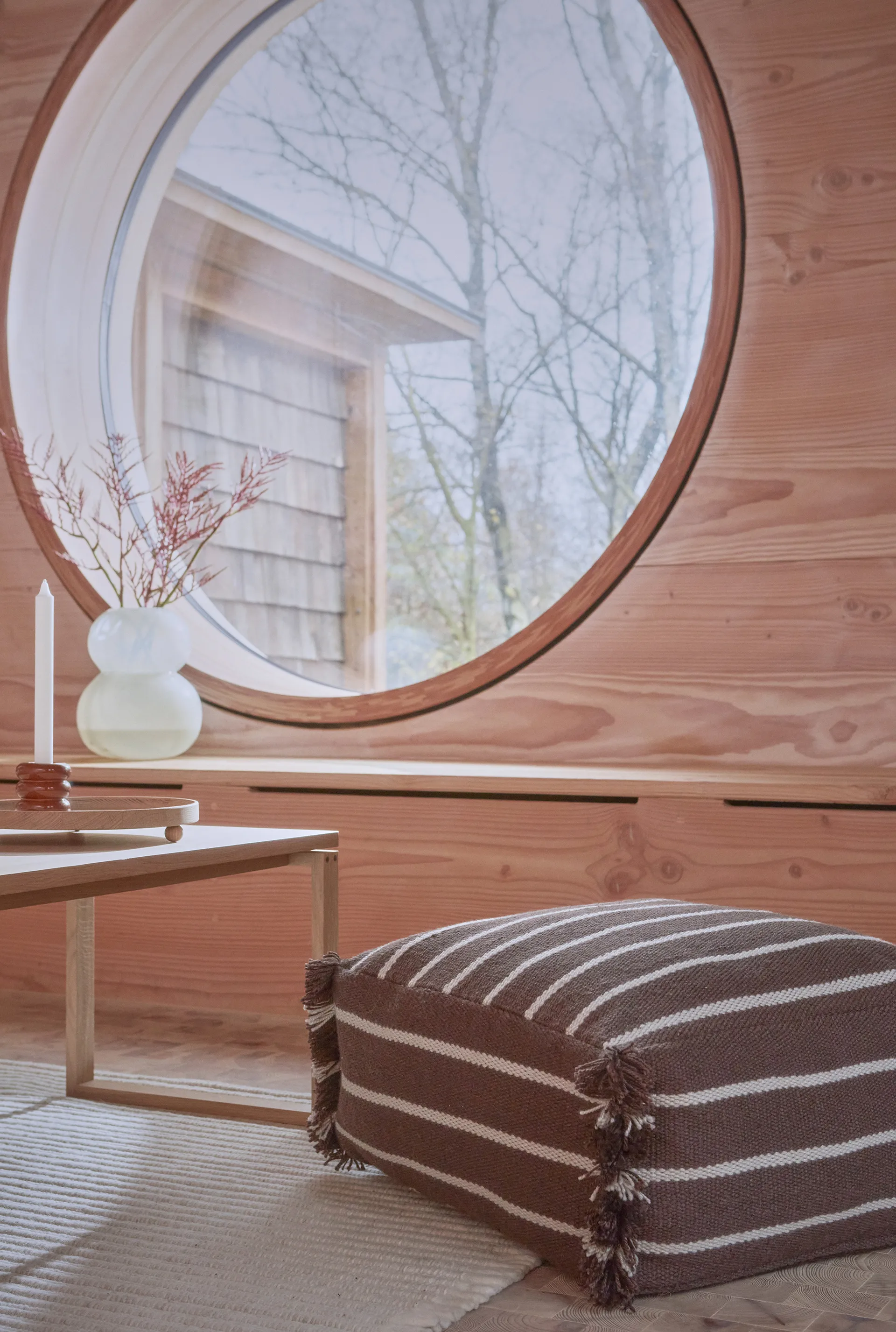 Pufe Lina 32x62 cm, Choc OYOY