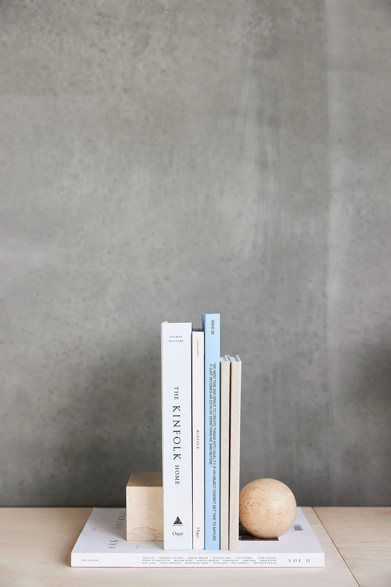Suporte livros Savi Square, Mármore OYOY