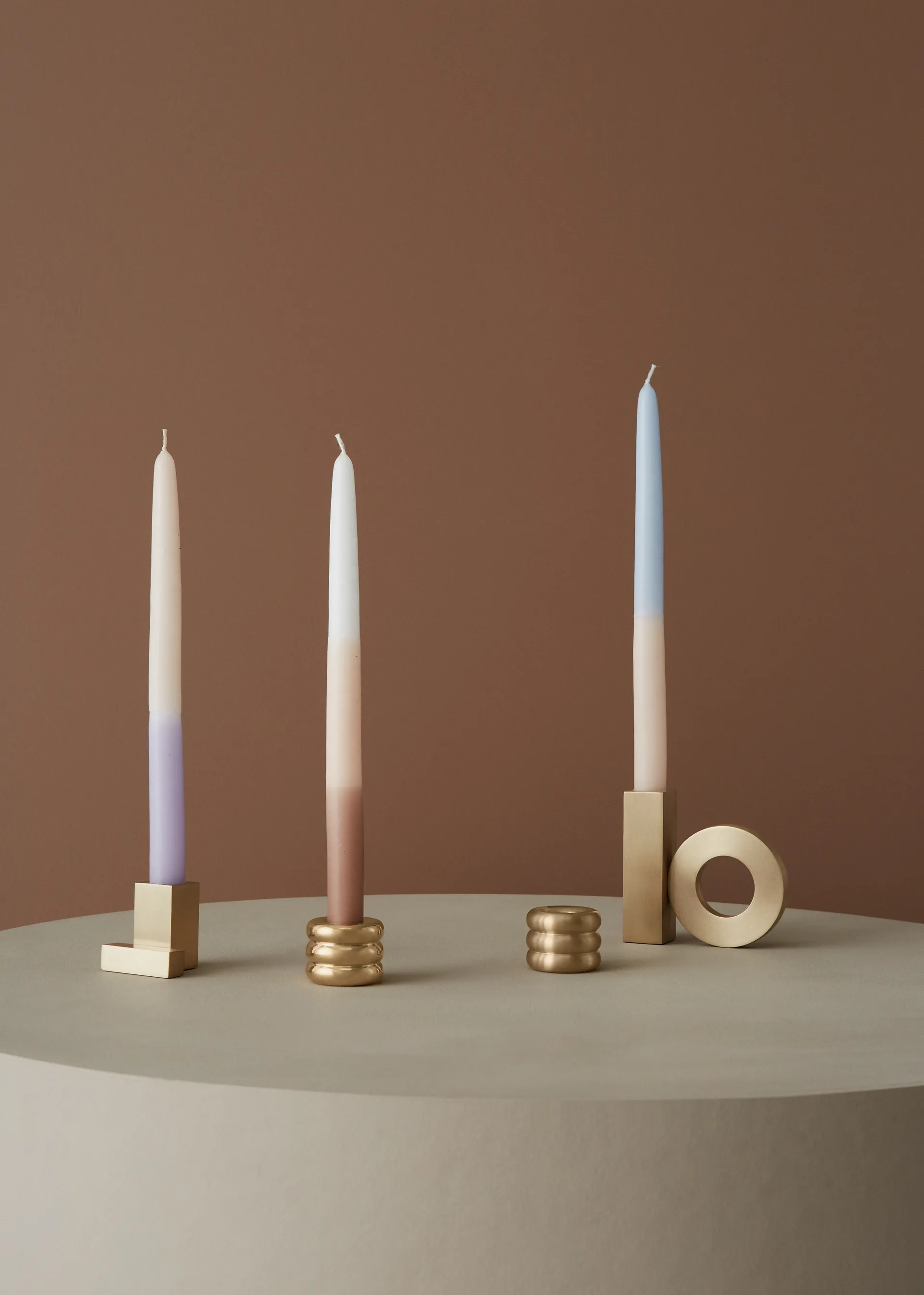 Suporte para velas Sivia 3 cm, latão OYOY