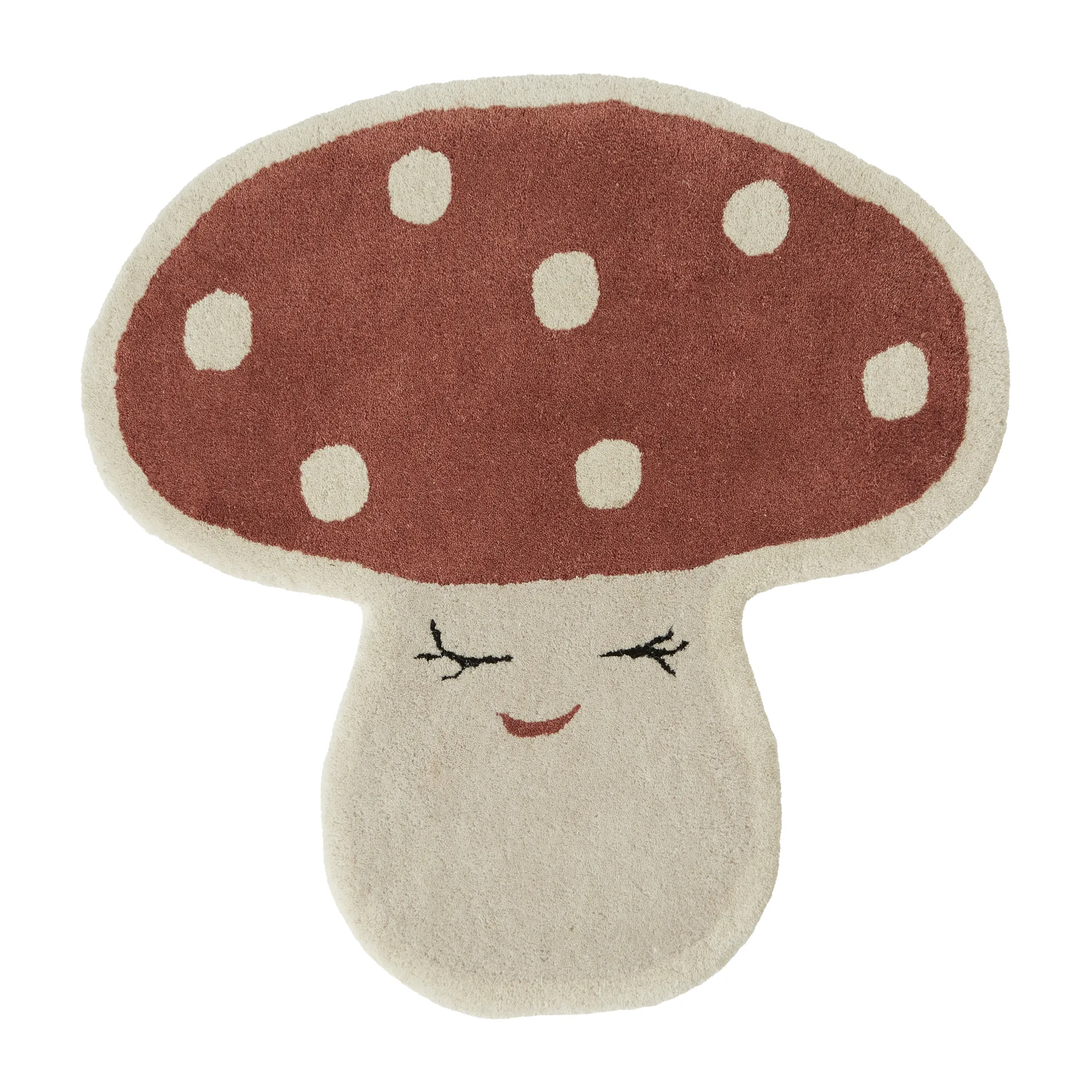 Tapete Malle mushroom 75x77 cm, Vermelho OYOY
