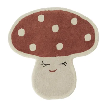 Tapete Malle mushroom 75x77 cm - Vermelho - OYOY