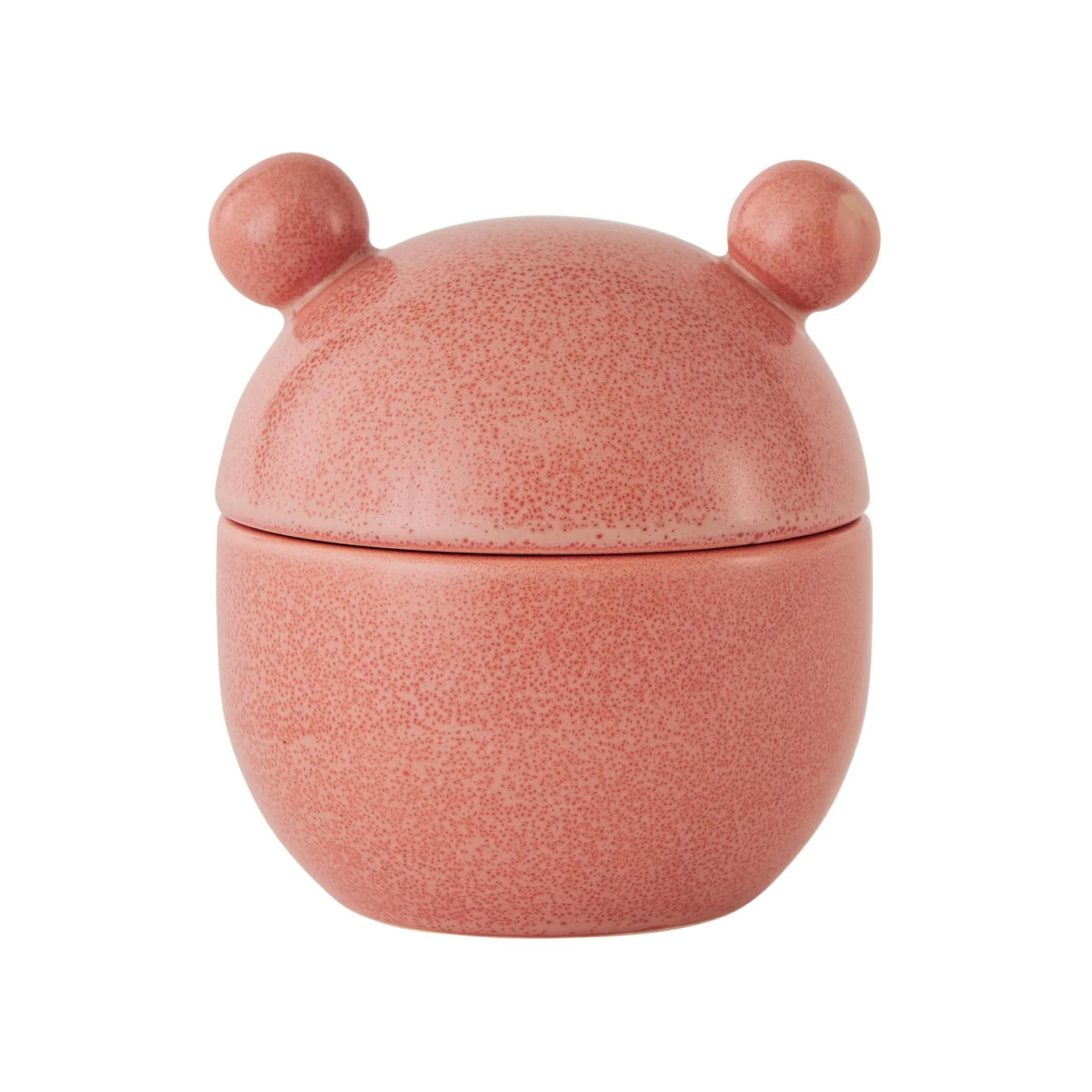 Tigela alta com tampa Saga Bonbonniere Ø9 cm, Coral OYOY