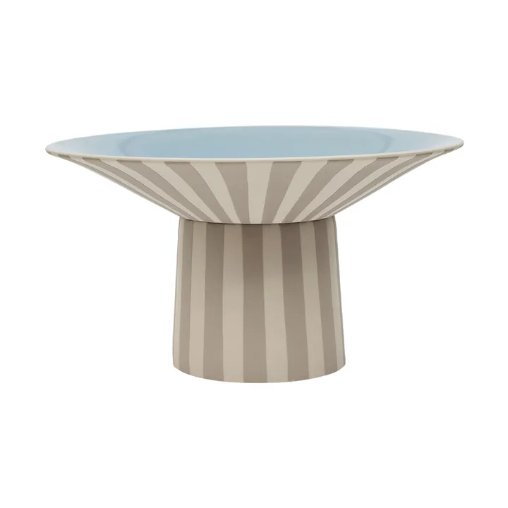 Toppu centro de mesa alto Ø30x17 cm - Argila-azul gelo - OYOY