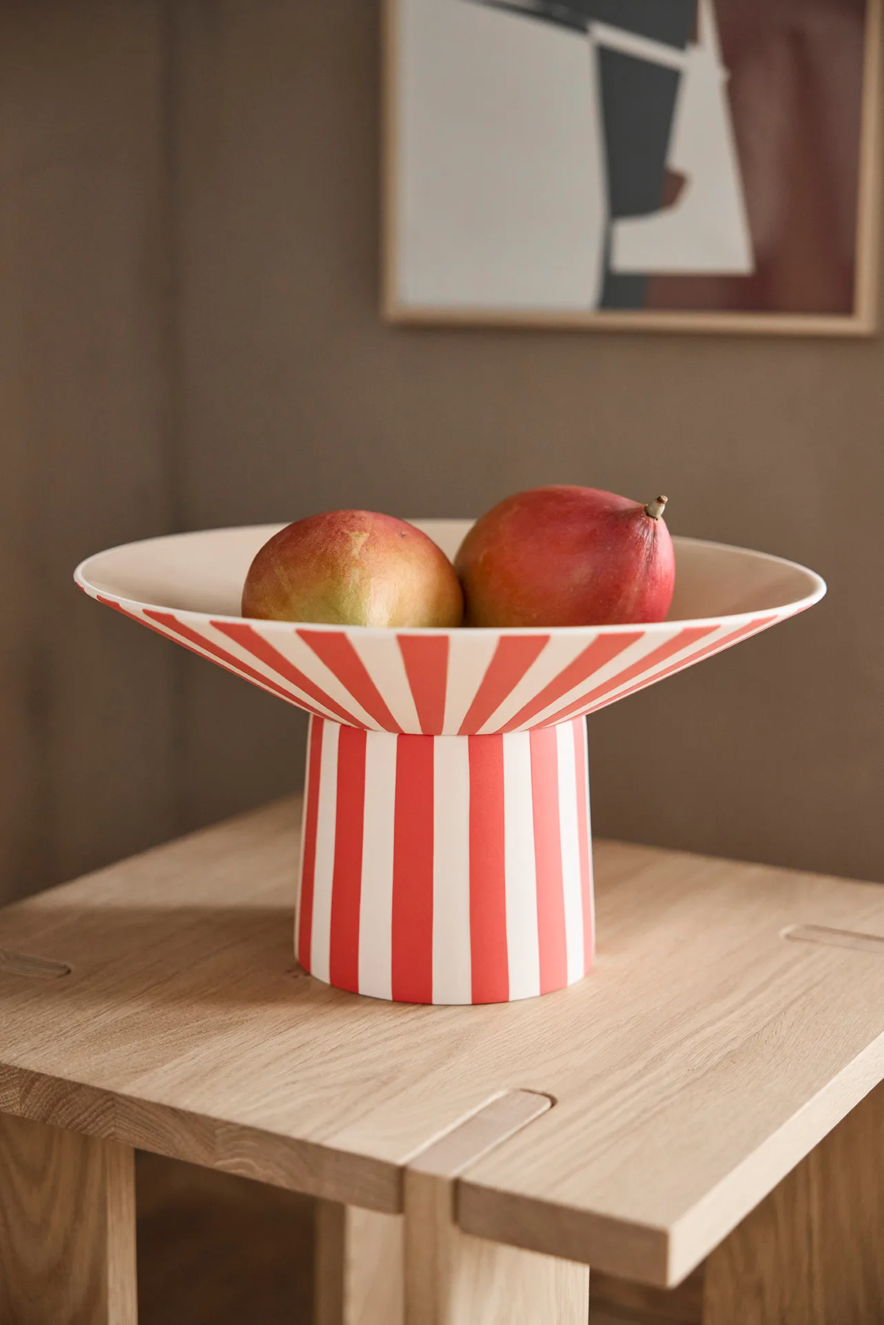 Toppu centro de mesa alto Ø30x17 cm, Vermelho-pêssego OYOY