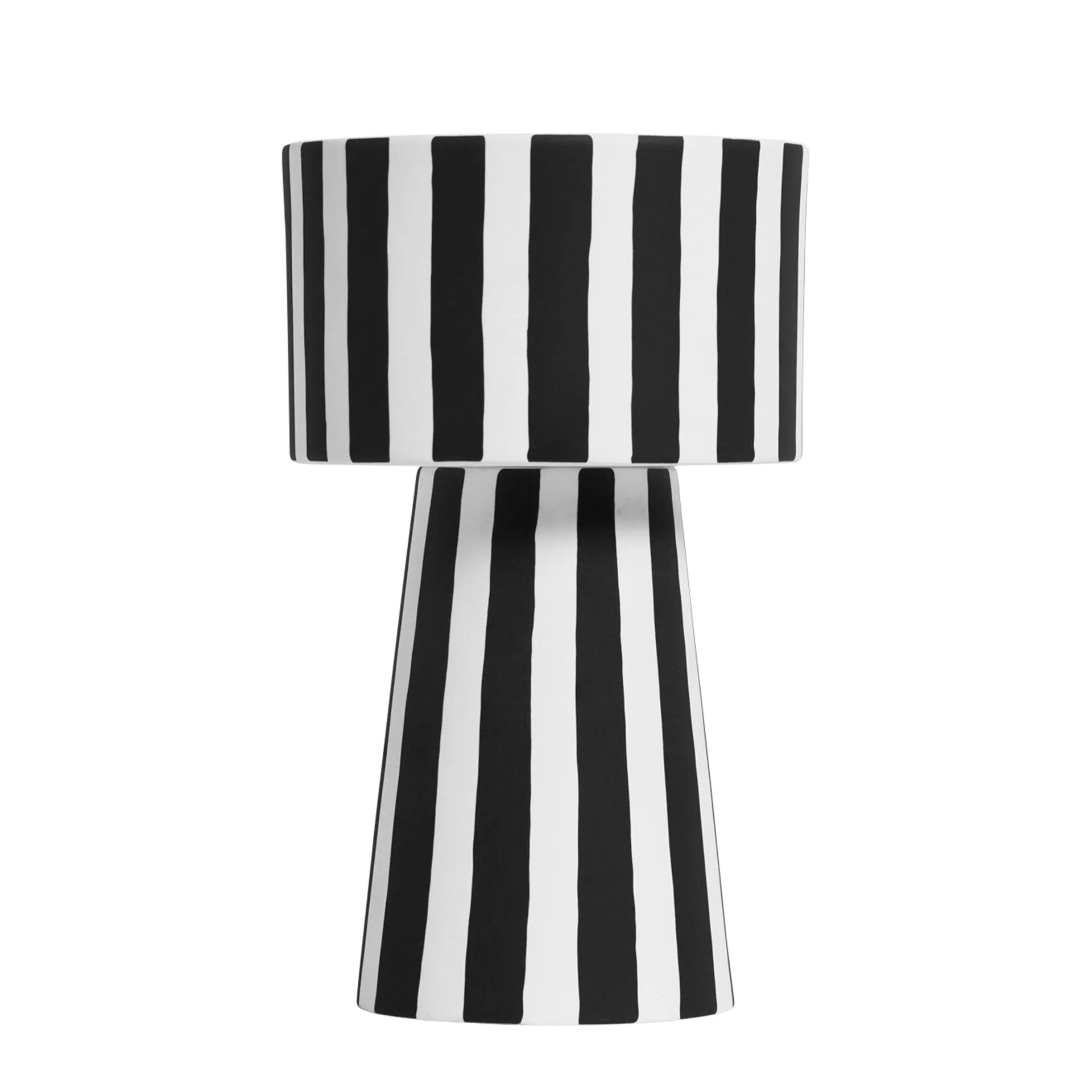 Vaso de flores Toppu, preto-branco OYOY