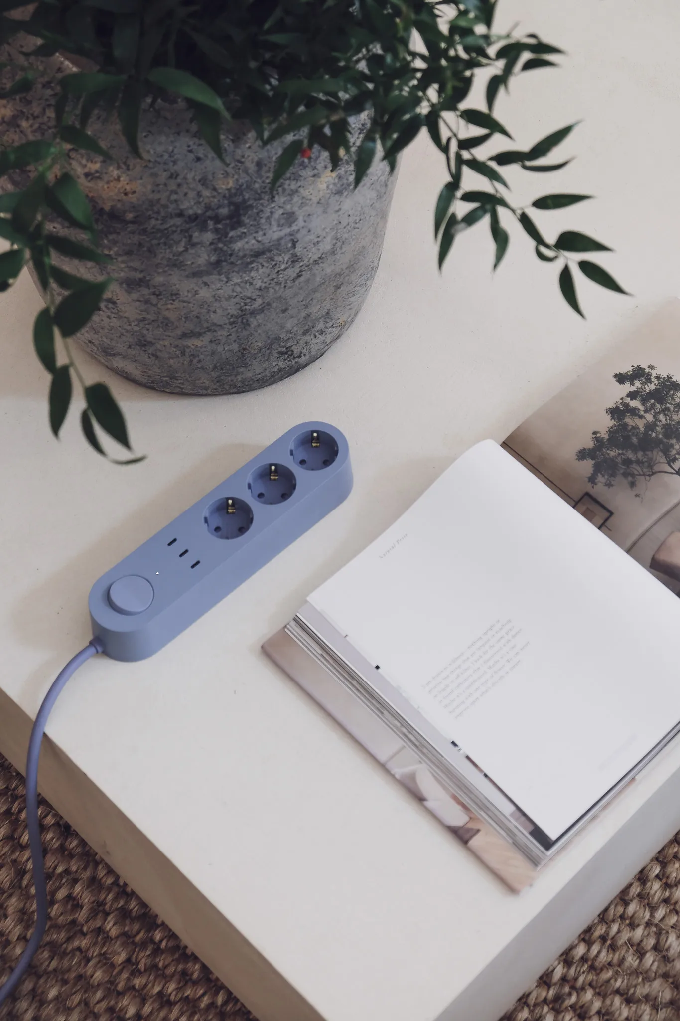 Alma Power Bar régua de tomadas, Kattegatt blue palett3