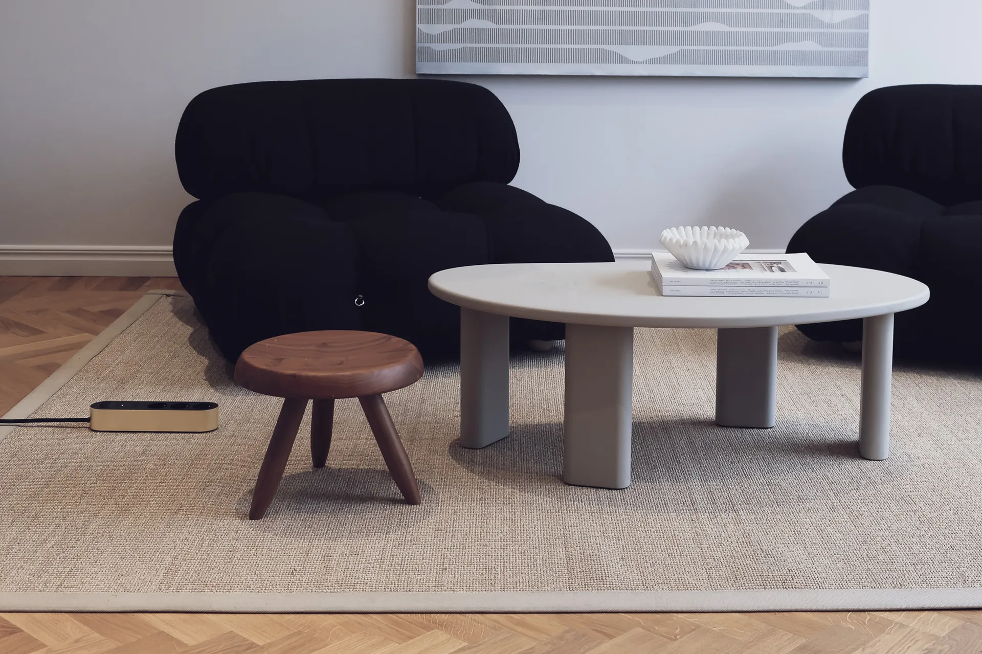 Edgar Power Bar extensão múltipla, Latão acetinado palett3