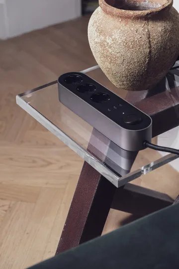 Edgar Power Bar extensão múltipla - Satin alumínio - palett3