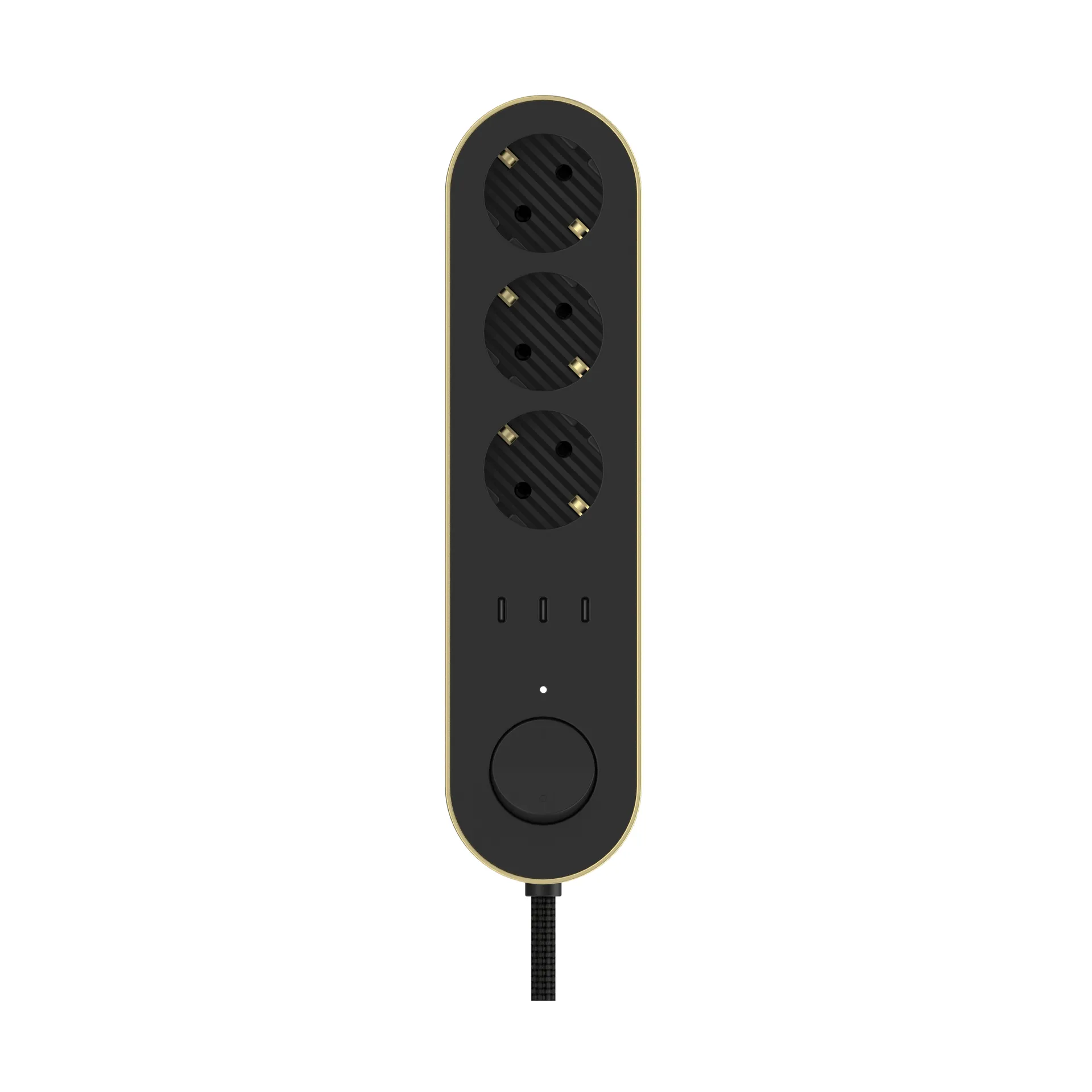 Edgar Power Bar extensão múltipla, Latão acetinado Palette