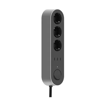 Edgar Power Bar extensão múltipla - Satin alumínio - Palette