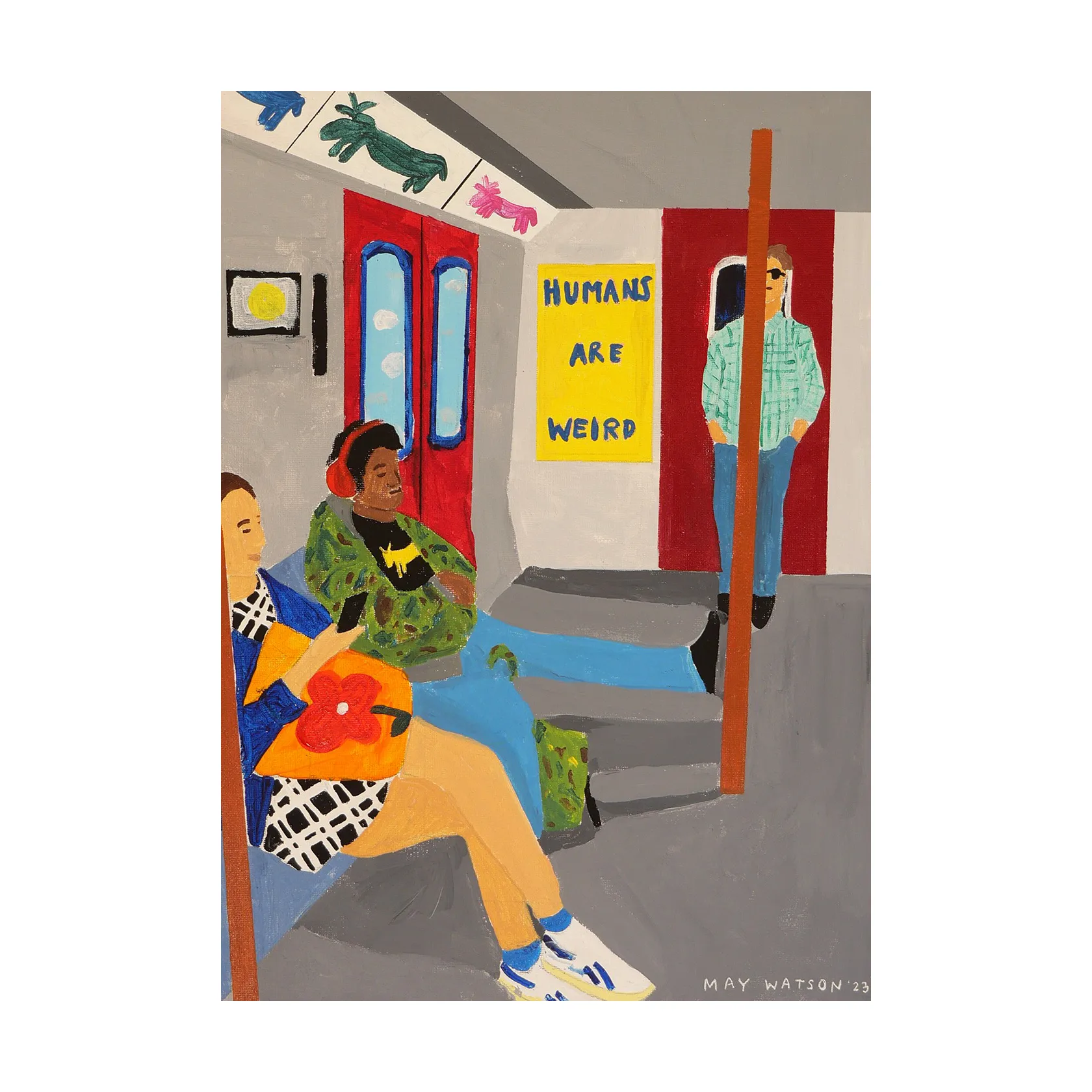 Cartaz Humans Are Weird, 30x40 cm Paper Collective