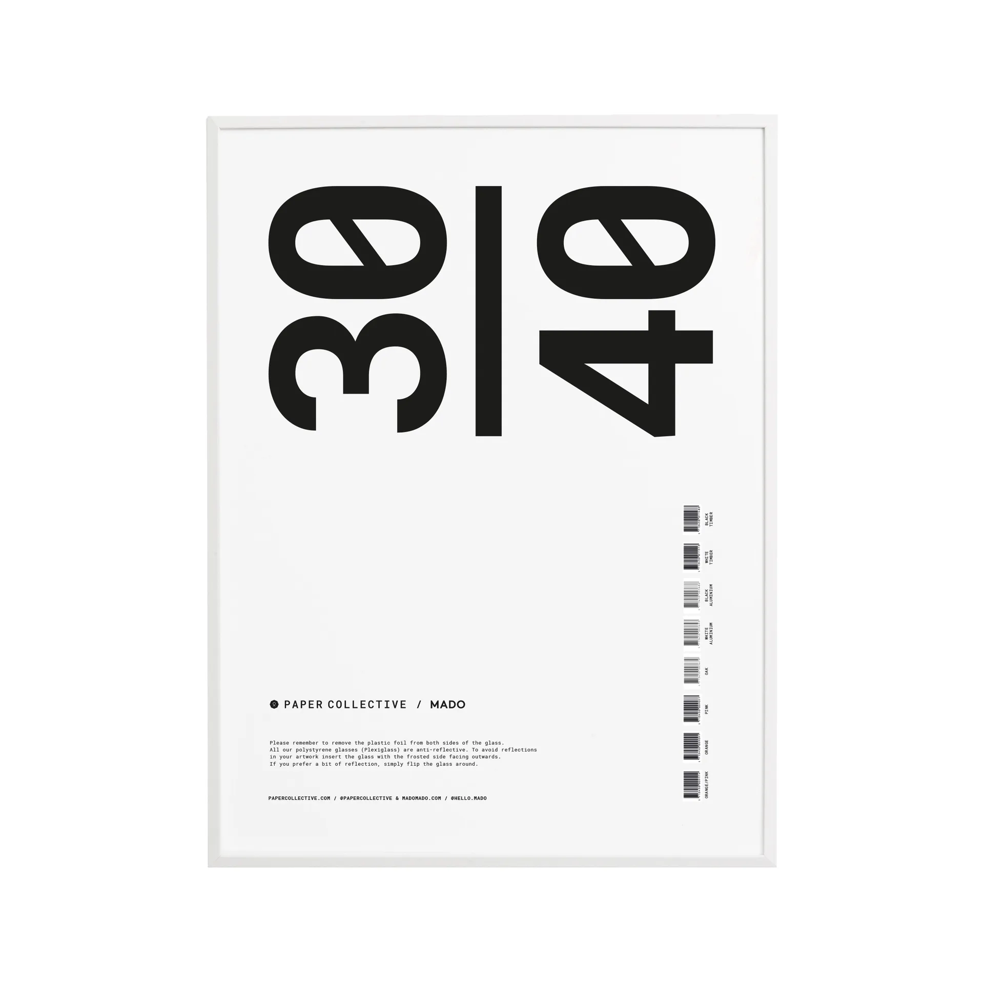 Moldura Paper Collective acrílico-branco, 30x40 cm Paper Collective