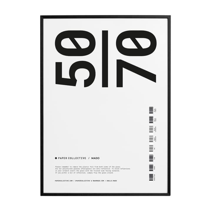 Moldura Paper Collective acrílico-preto - 50x70 cm - Paper Collective