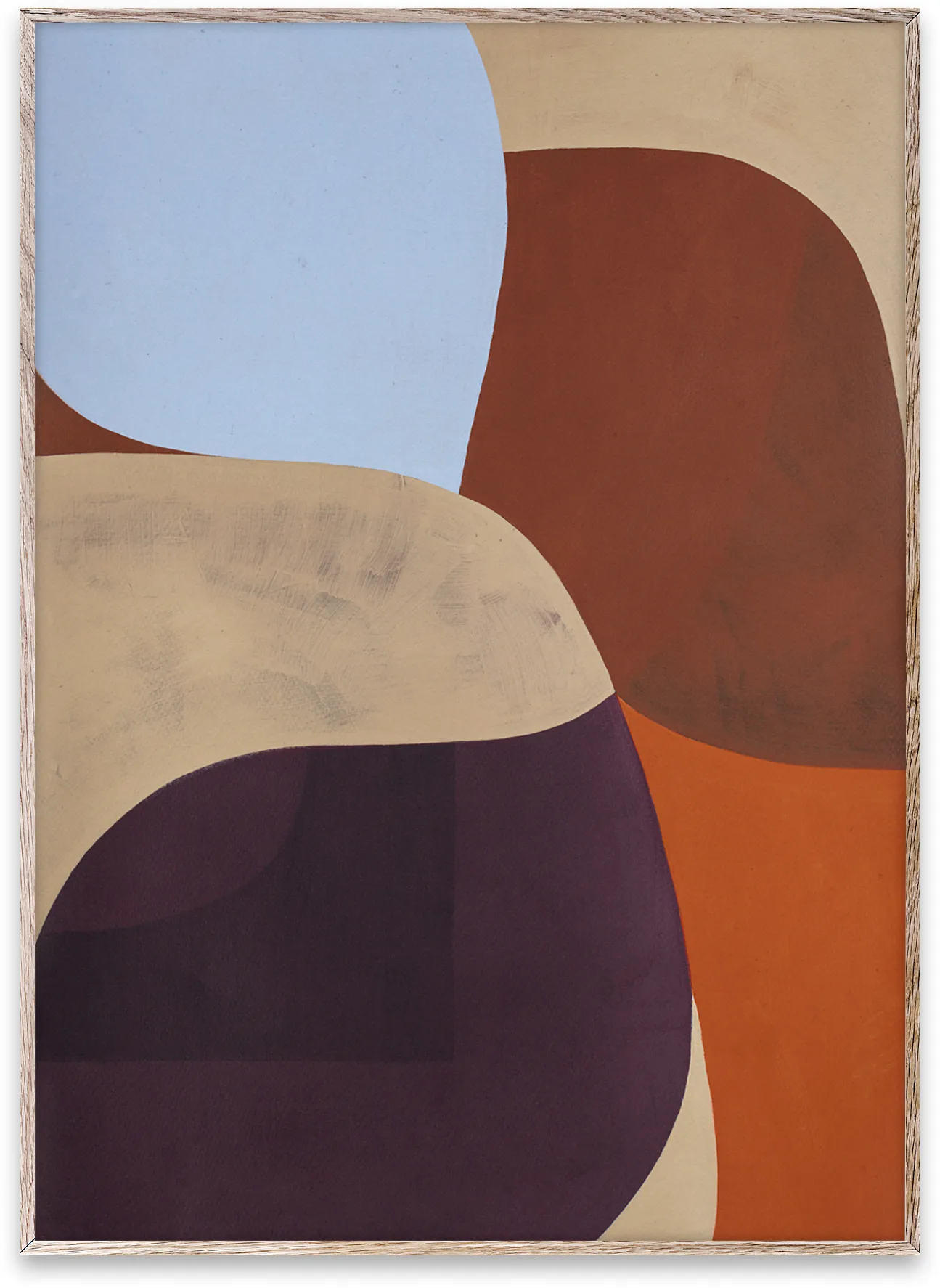 Painted Shapes 02 póster, 30x40 cm Paper Collective