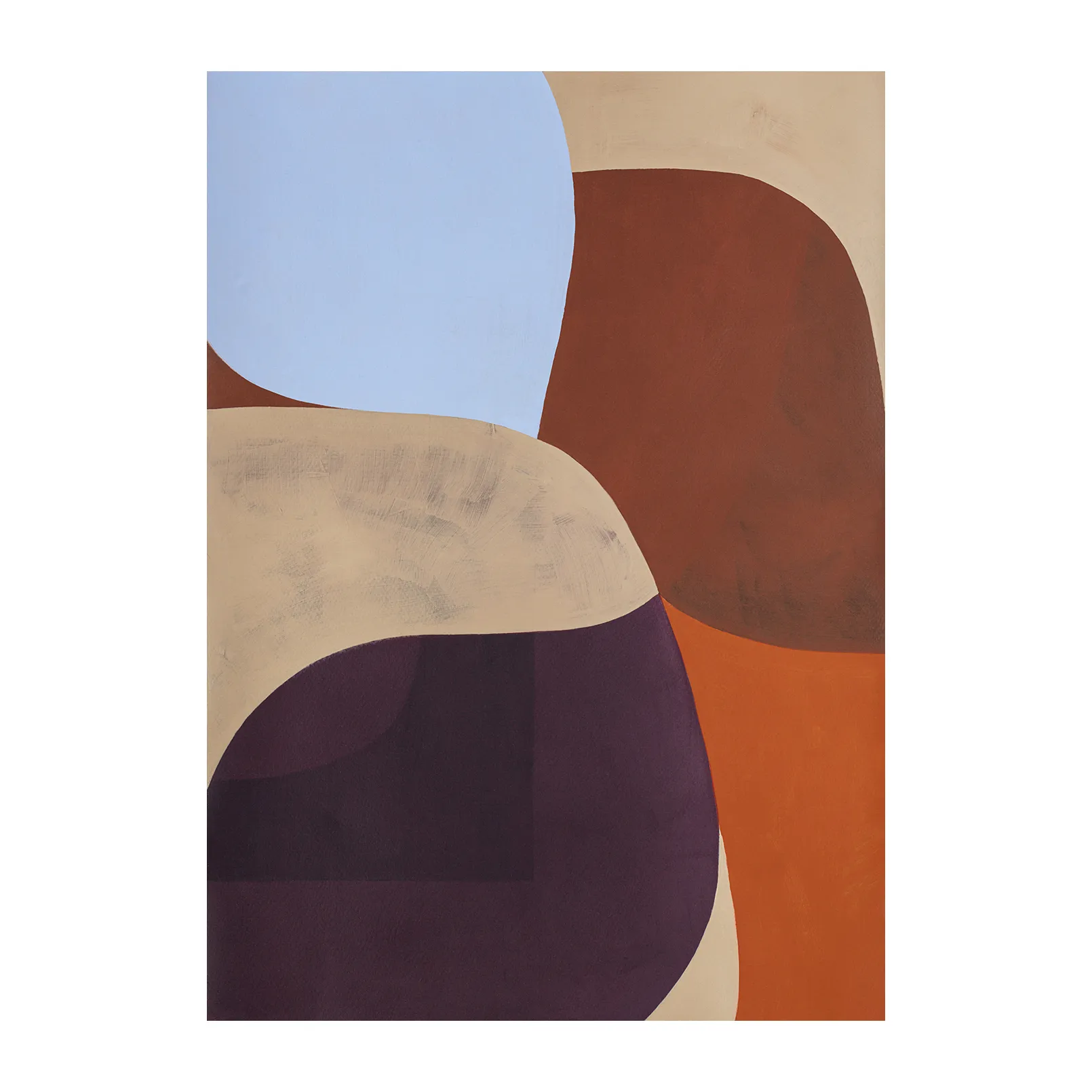 Painted Shapes 02 póster, 50x70 cm Paper Collective