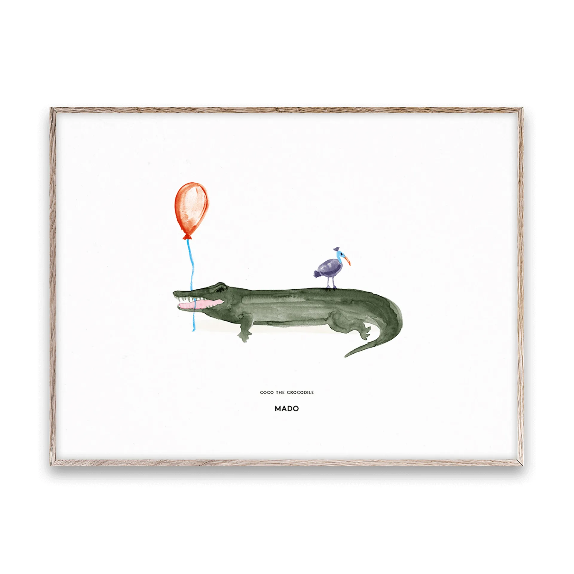 Poster Coco the Crocodile , 30x40 cm Paper Collective