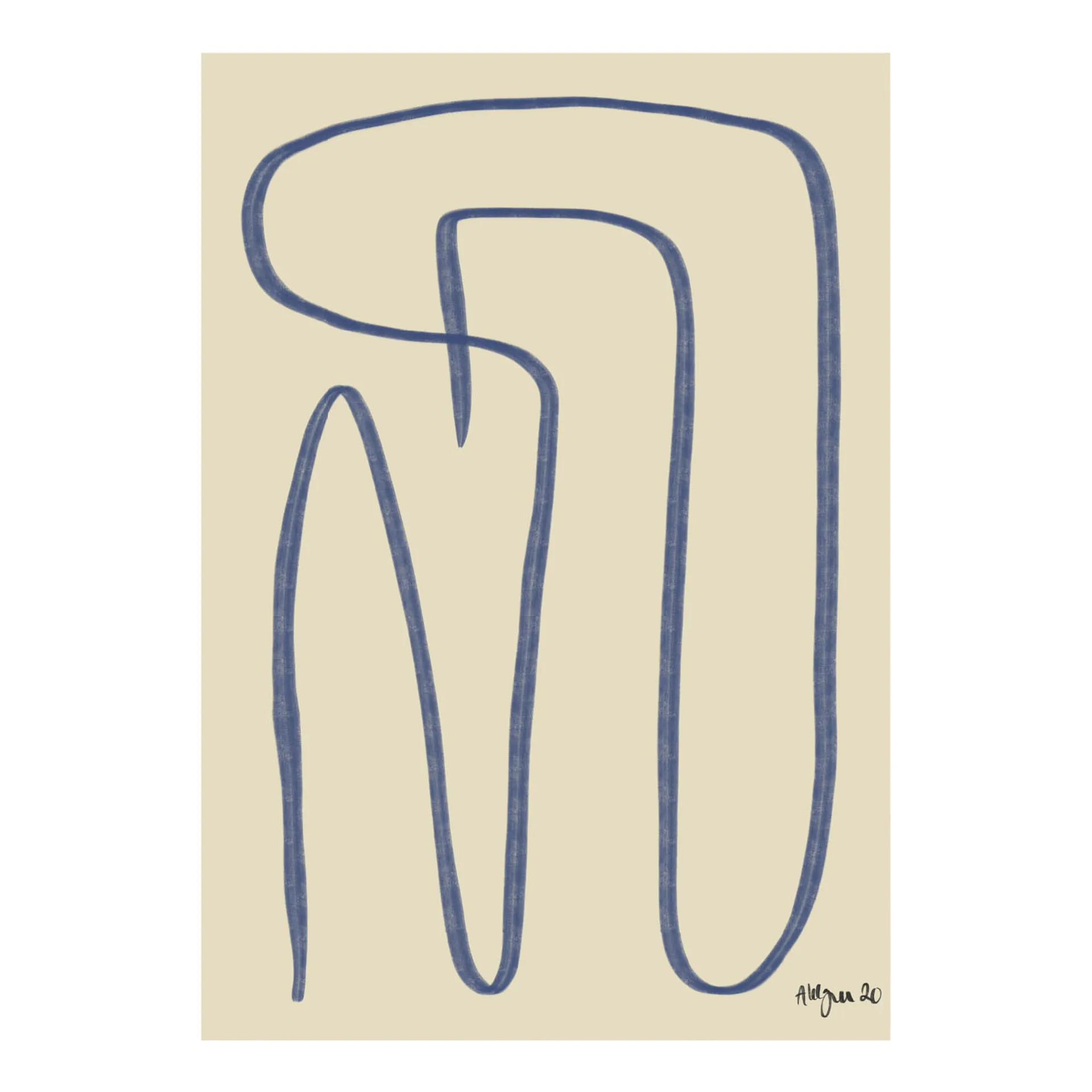 Póster Different Ways blue, 50x70 cm Paper Collective