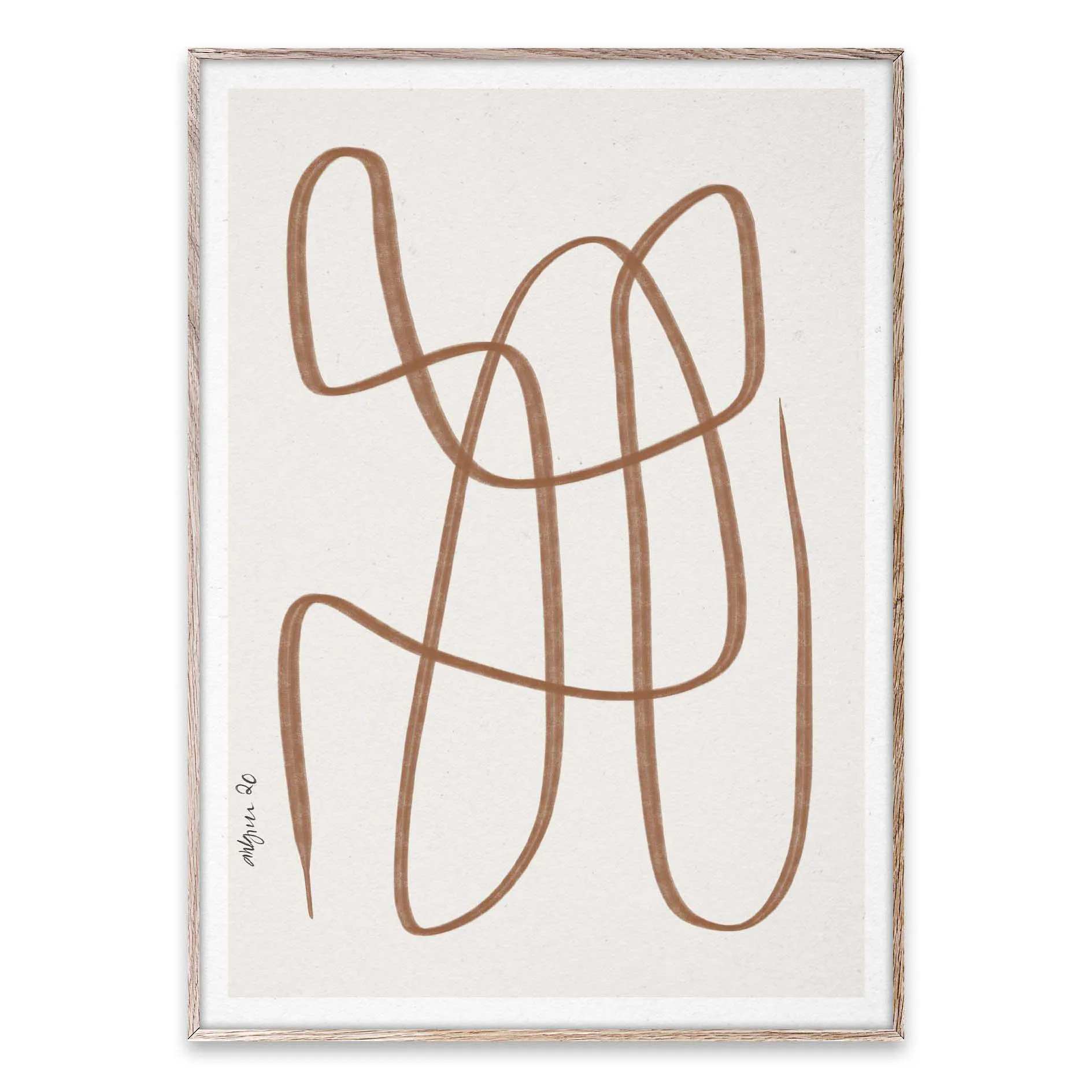 Póster Different Ways brown, 50x70 cm Paper Collective