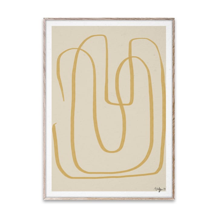 Póster Different Ways I yellow, 50x70 cm Paper Collective