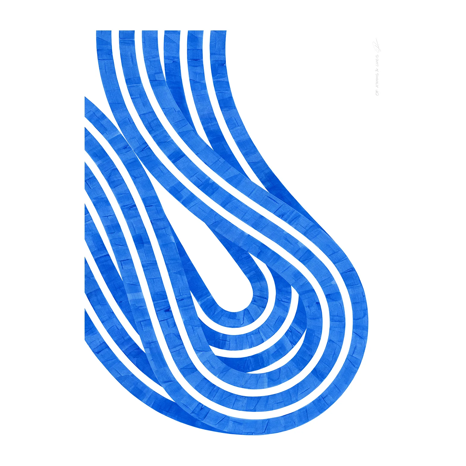 Poster Entropy Blue 02, 30x40 cm Paper Collective
