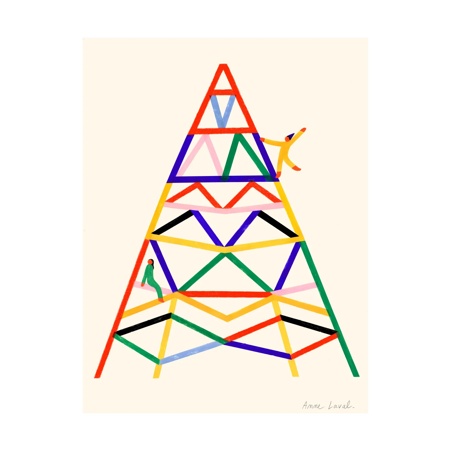 Pôster Escalader , 50x70 cm Paper Collective