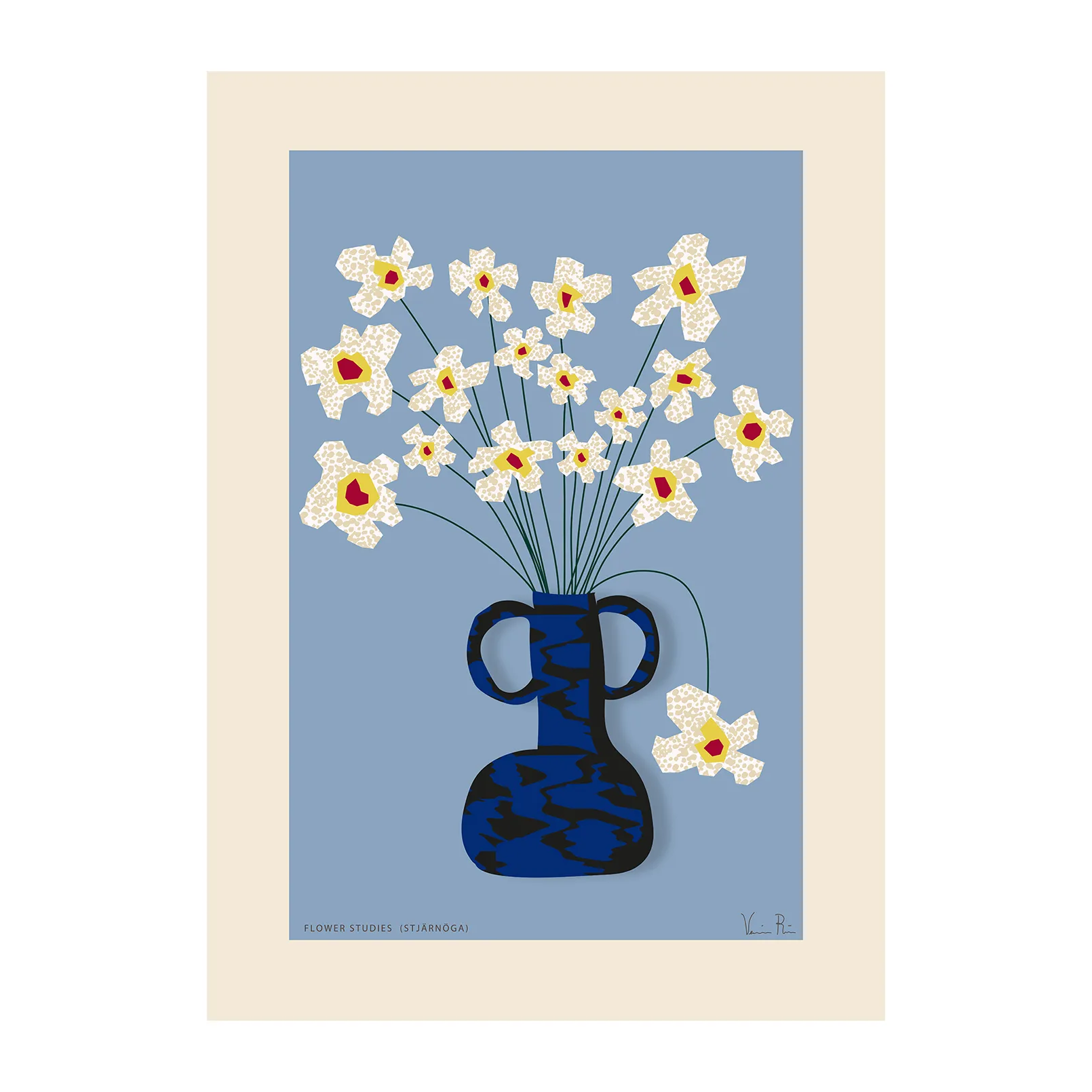 Poster Flower Studies 04 (Olho Estrelado), 30x40 cm Paper Collective