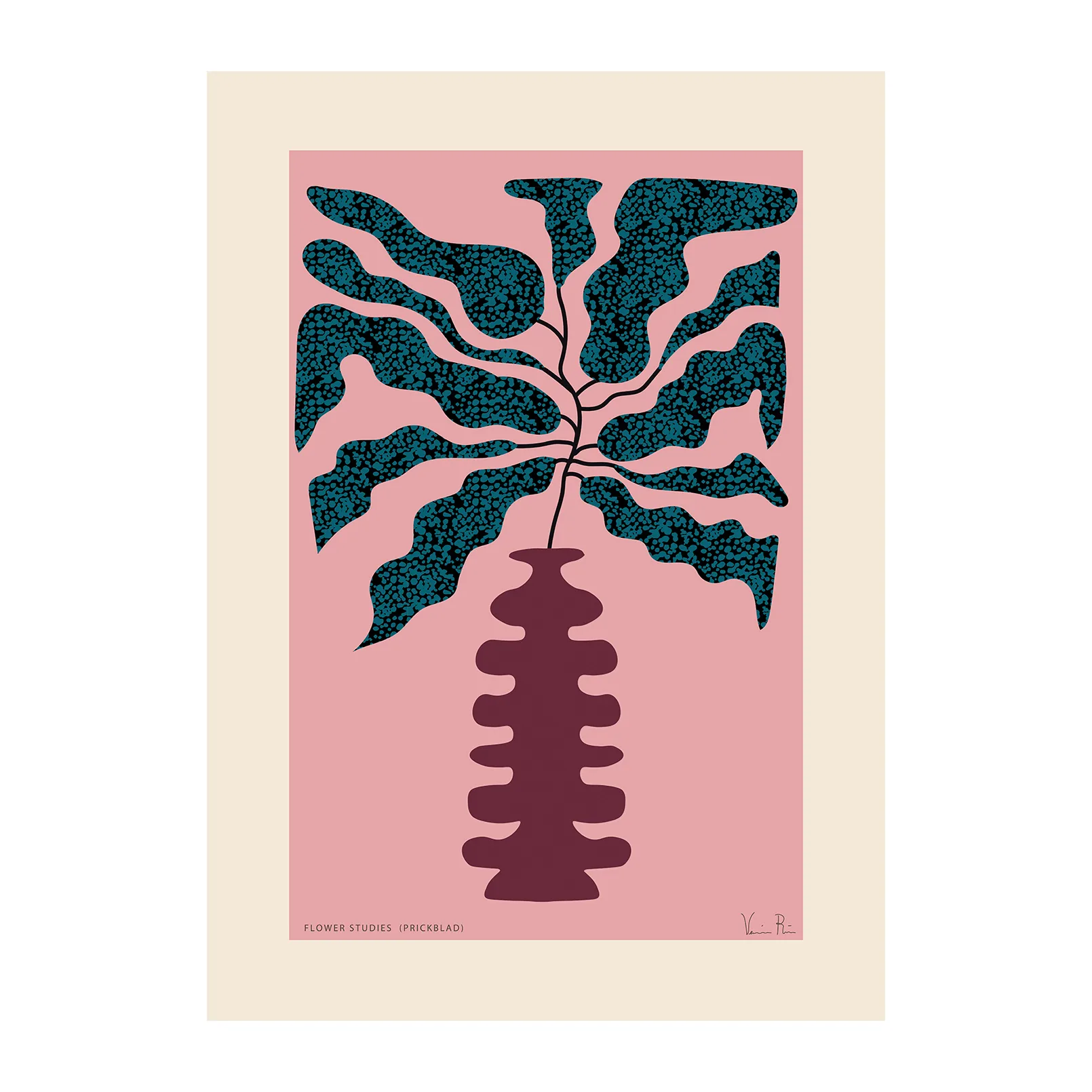 Poster Flower Studies (folhas) 01, 50x70 cm Paper Collective