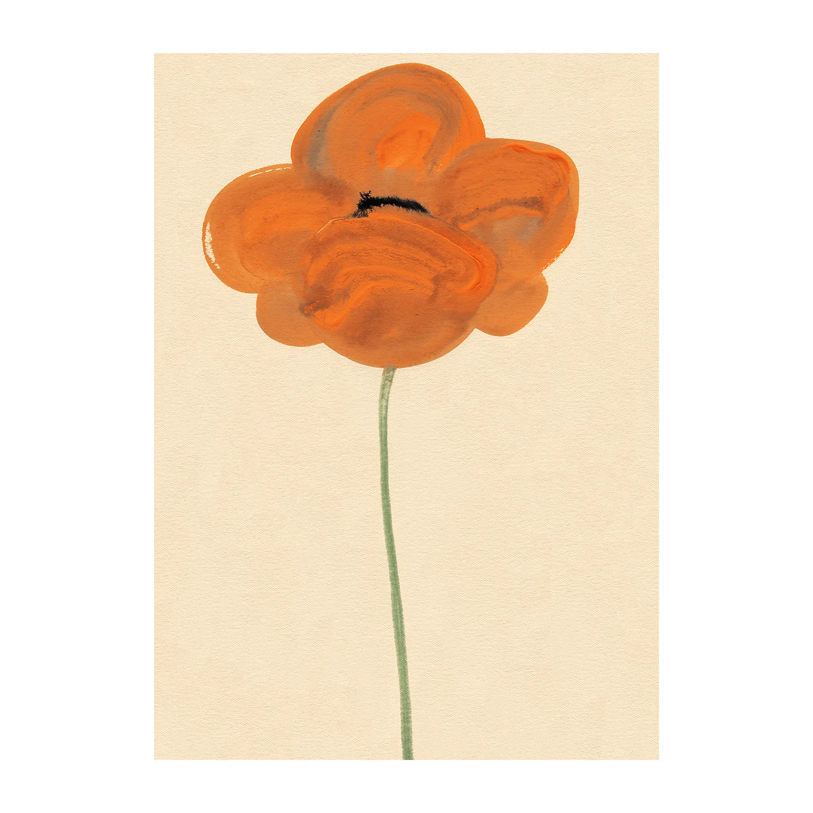 Poster Orange Vallmo , 30x40 cm Paper Collective