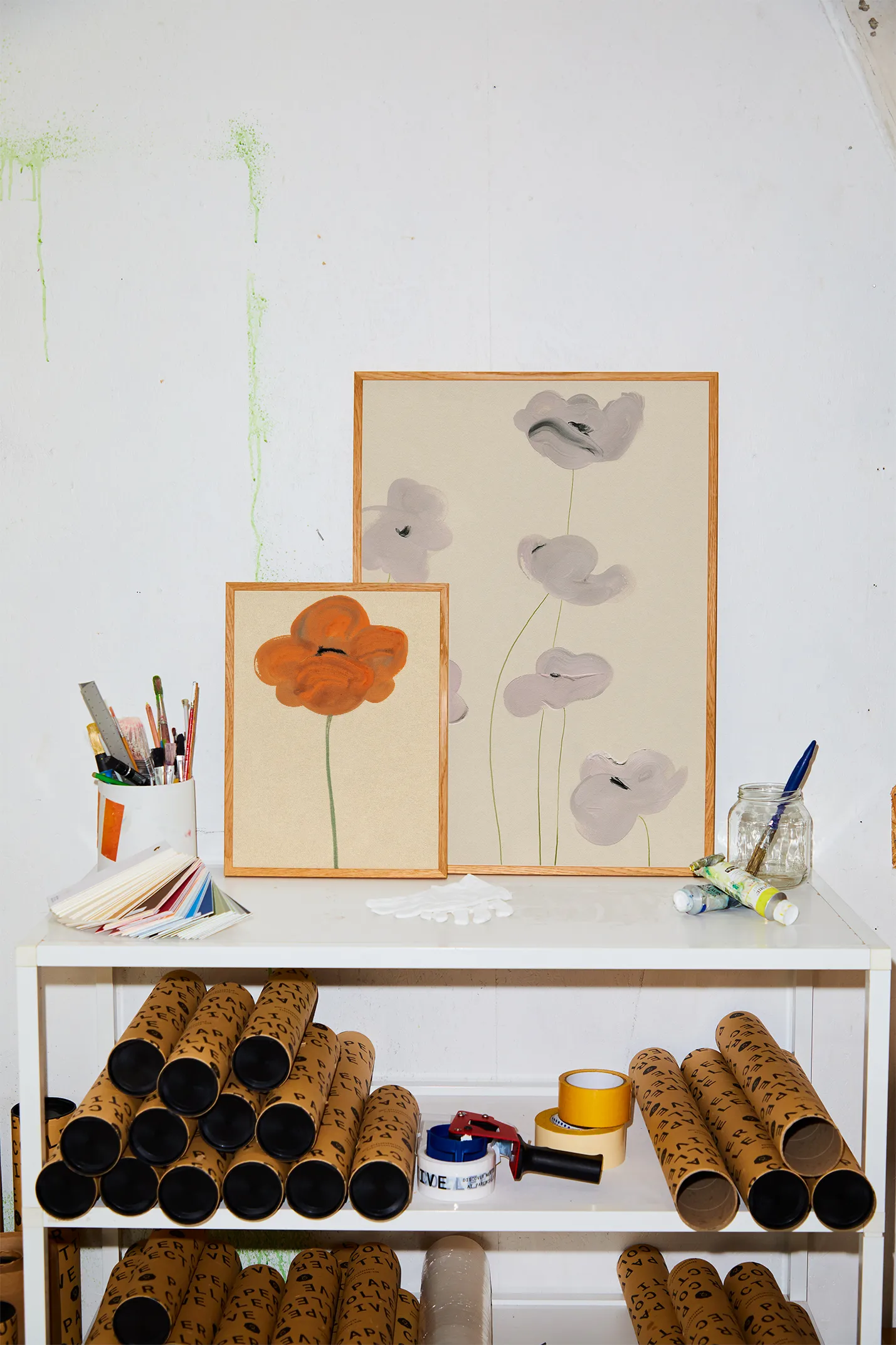 Poster Orange Vallmo , 50x70 cm Paper Collective