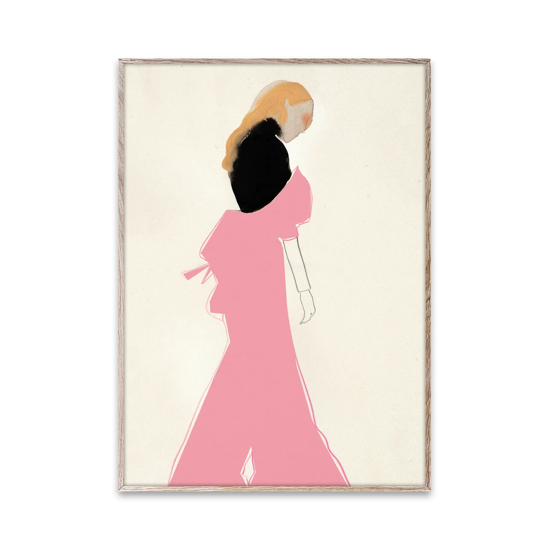 Póster Pink Dress, 30x40 cm Paper Collective
