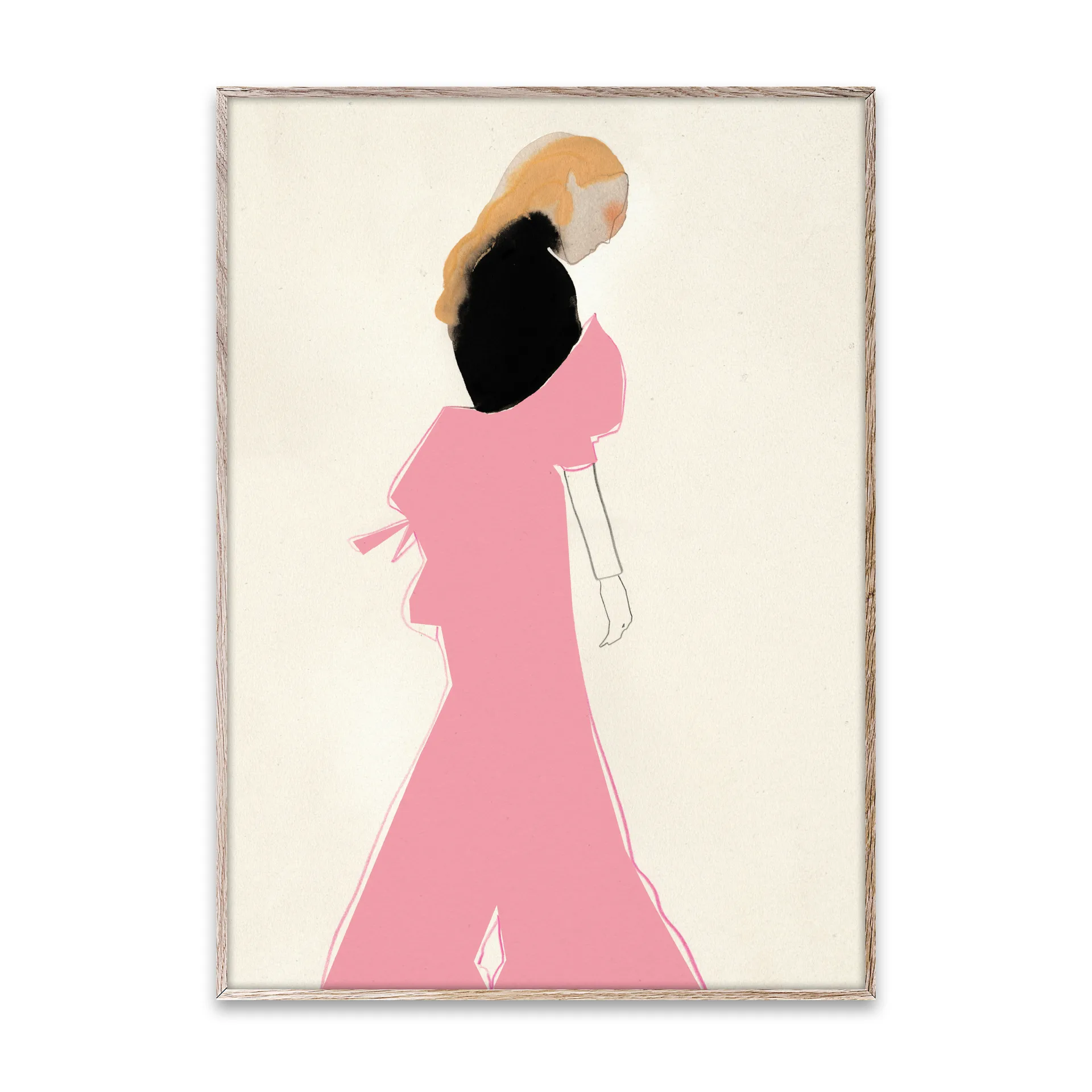 Póster Pink Dress, 50x70 cm Paper Collective