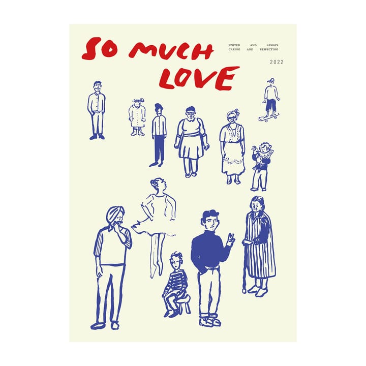 Póster So Much Love  - 30x40 cm - Paper Collective