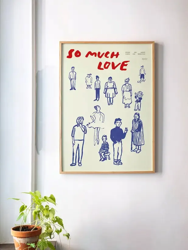 Póster So Much Love , 50x70 cm Paper Collective