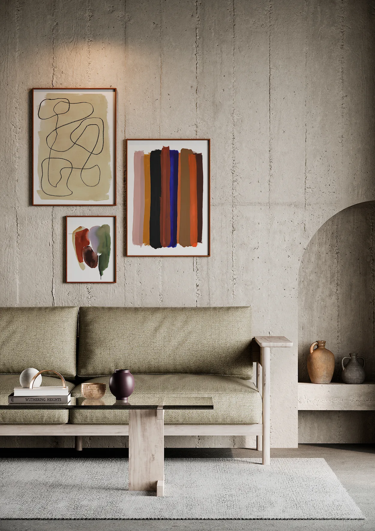 Póster Stripes, 50x70 cm Paper Collective