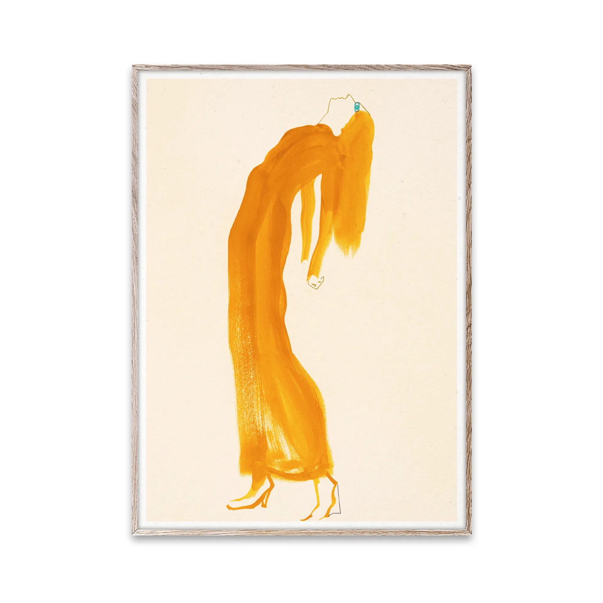 Póster The Saffron Dress, 30x40 cm Paper Collective