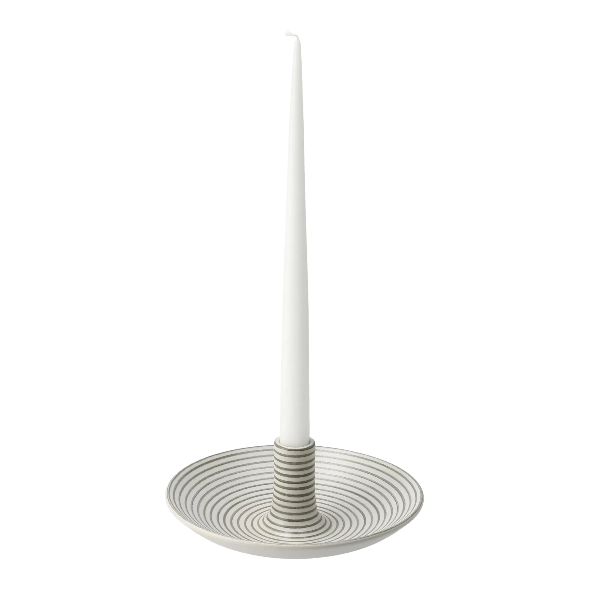 Suporte de velas Linje pequeno, Branco-hemp Paradisverkstaden